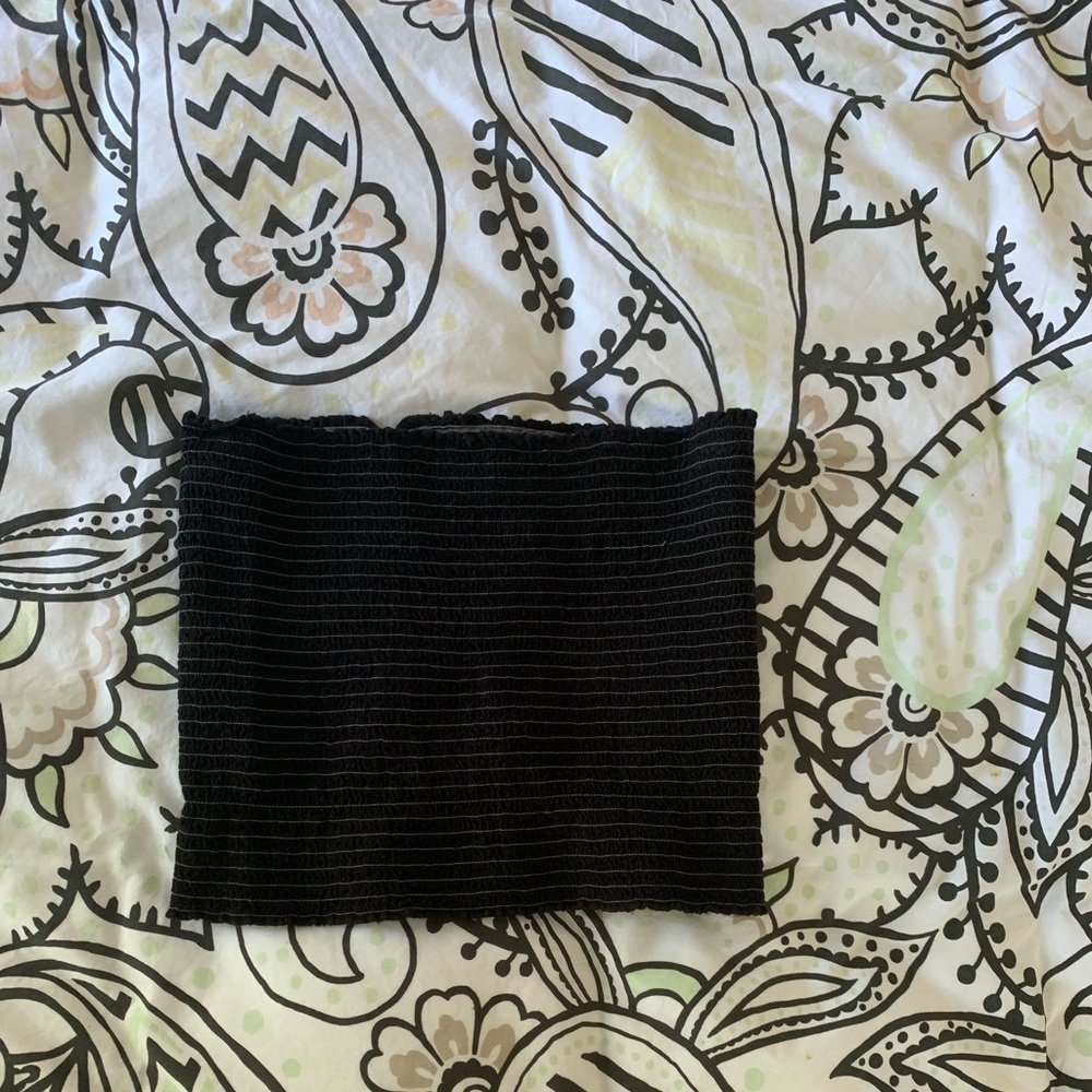 Black brandy tube top
